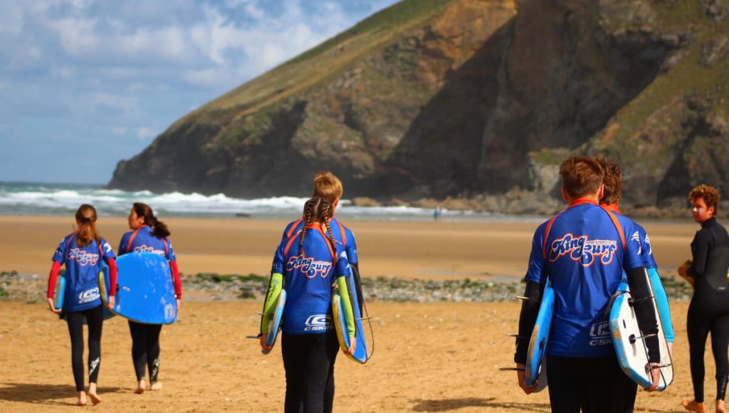 king surf lesson 2 1024x580 - Beginner Surf Lessons - Learn to Surf in Newquay, Mawgan Porth